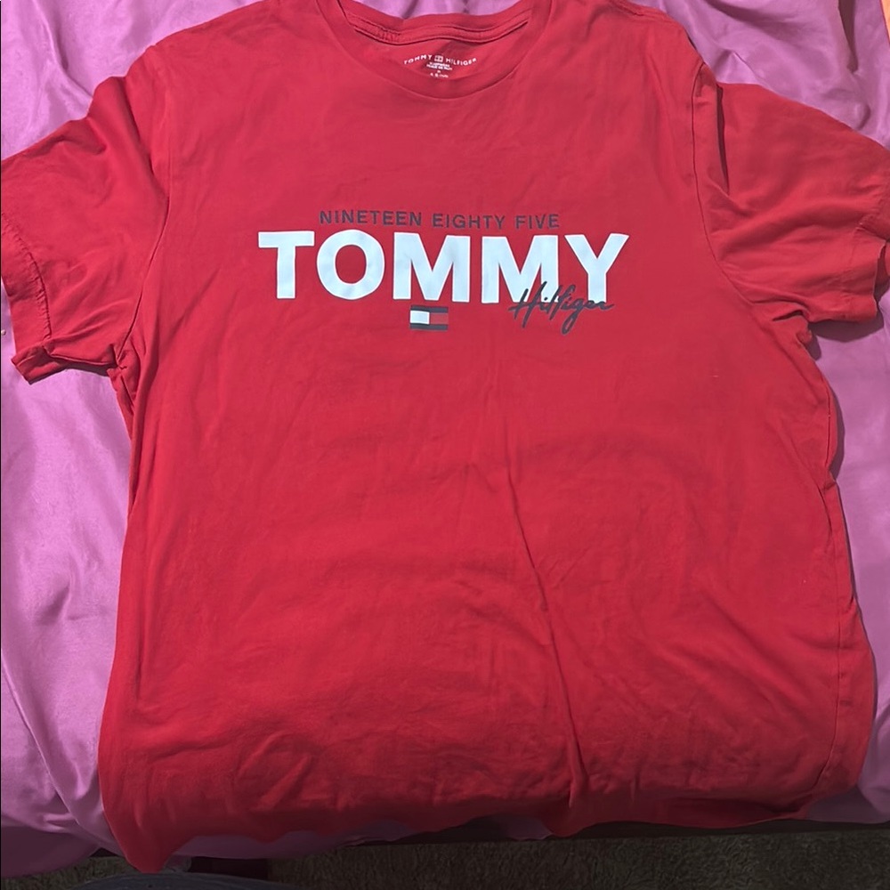 Tommy Hilfiger Red Logo Tee